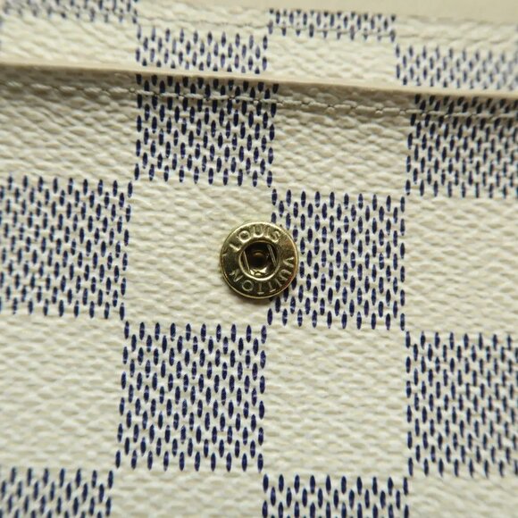 Louis Vuitton Micro White Damier Azue Canvas Wallet 430-041025 - Picture 7 of 12